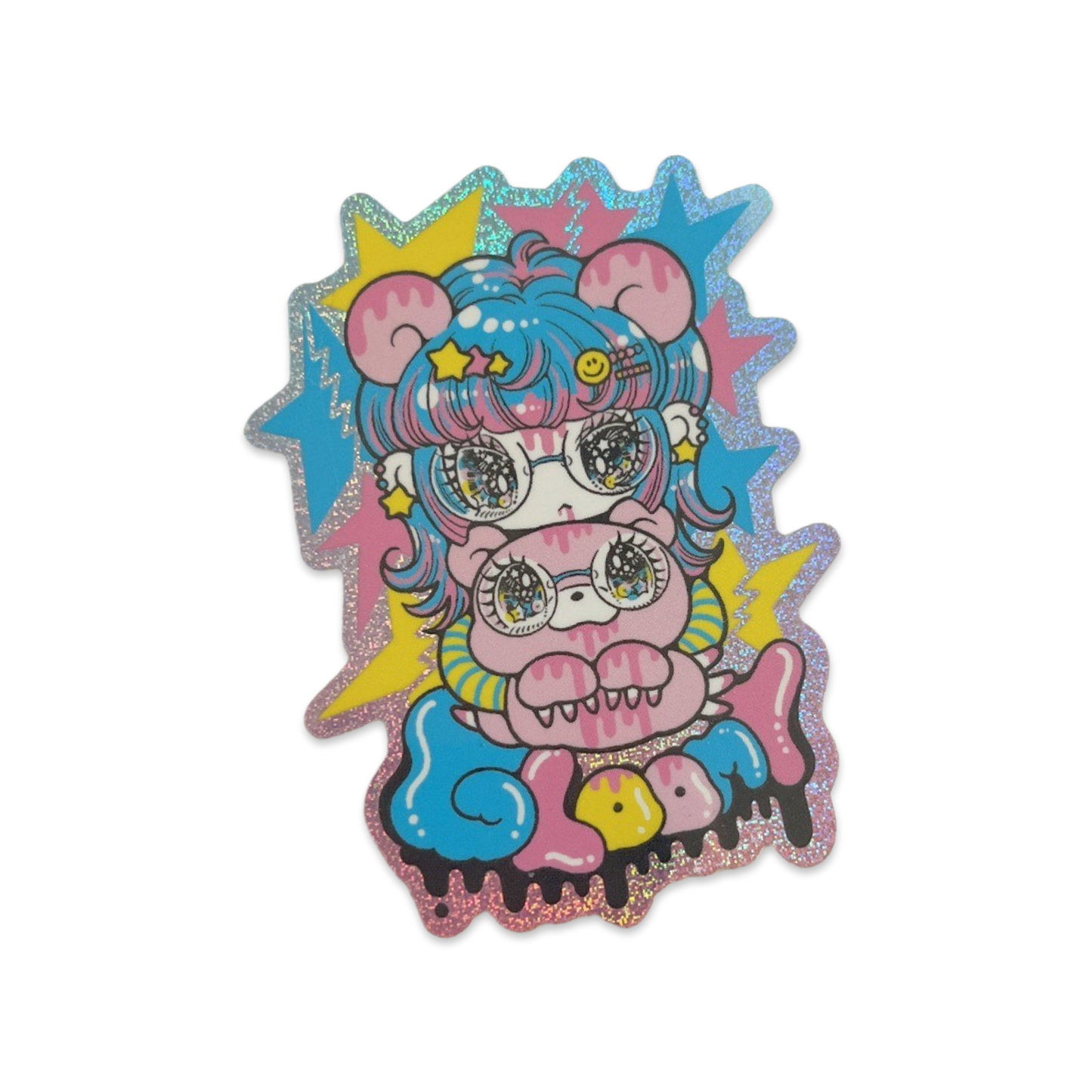 Yurie Sekiya x Gloomy Bear 2024 Glittery Sticker Set