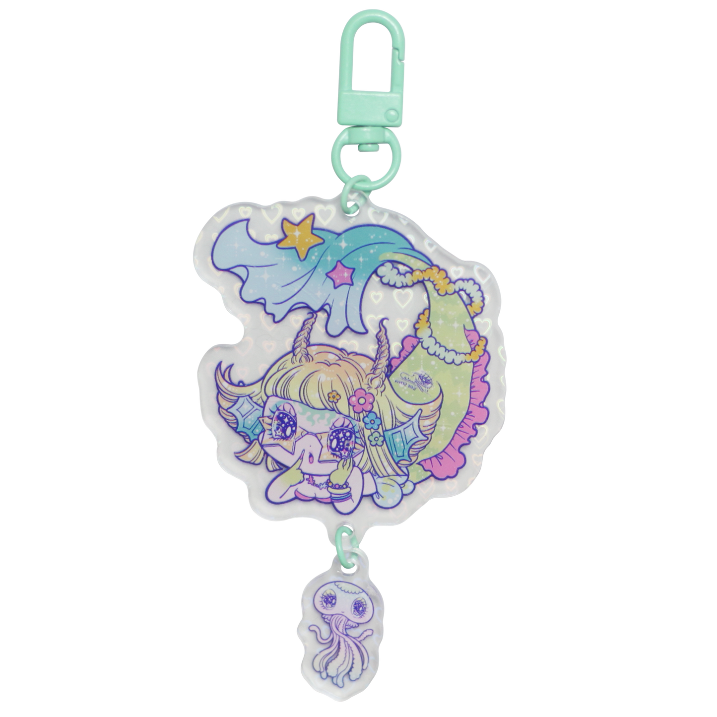 ELLA Holo-Tiered Mermaid Acrylic Keychain